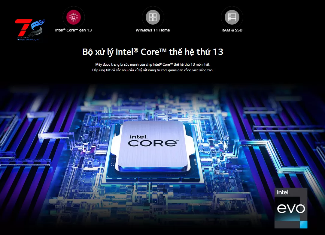 Laptop LG Gram 2023 16Z90R-G.AH76A5